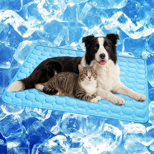 Arc-Chill Pet Cooling Mat for Dogs Cats, Washable Non-Slip Pad | Dog Cooling Mat with Q-Max>0.4 Chill Fiber Cools Pets Fast, Non-Toxic & Portable, Fits All Size Pets for Indoor Outdoor Use